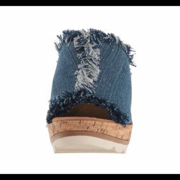 Minnetonka York Denim Wedge 11B - Picture 2 of 4